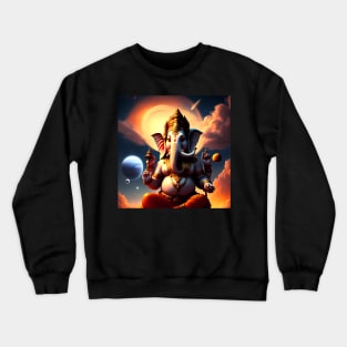 Ganesha deity Crewneck Sweatshirt